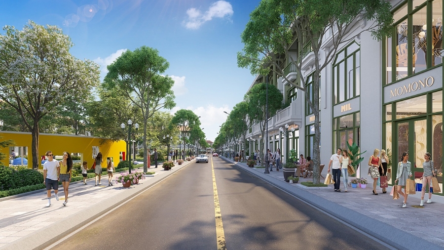 Nhà phố Kim Tiền có thiết kế độc đáo và hệ thống tiện ích đa dạng.