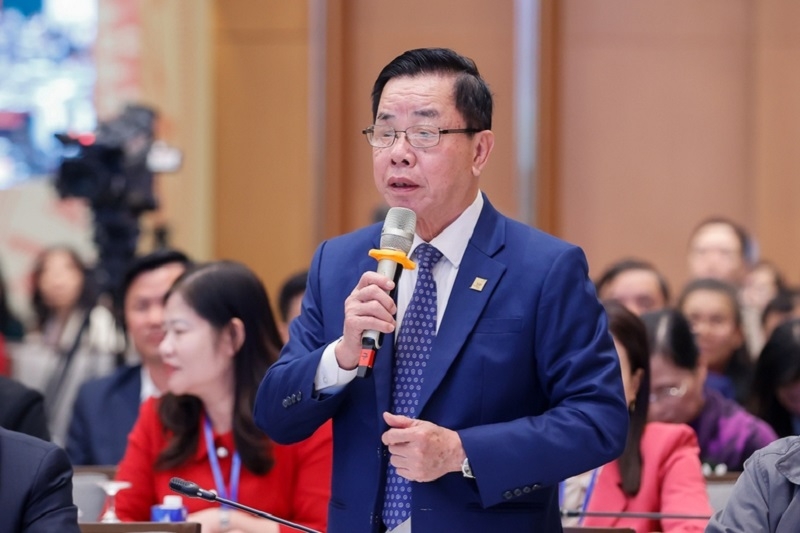 Ông Trần Mạnh Báo, Chủ tịch HĐQT, TGĐ Tập đoàn Thaibinh Seed băn khoăn về cơ chế để khuyến khích doanh nghiệp đầu tư vào nông nghiệp