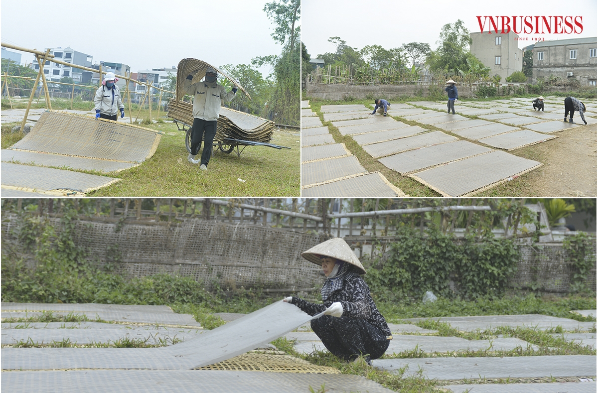 Mỗi công đoạn làm miến đều yêu cầu người thợ làng nghề phải kỳ công, tỉ mỉ và chịu khó. Trong đó, công đoạn phơi miến là quan trọng nhất, quyết định chất lượng của sợi miến.