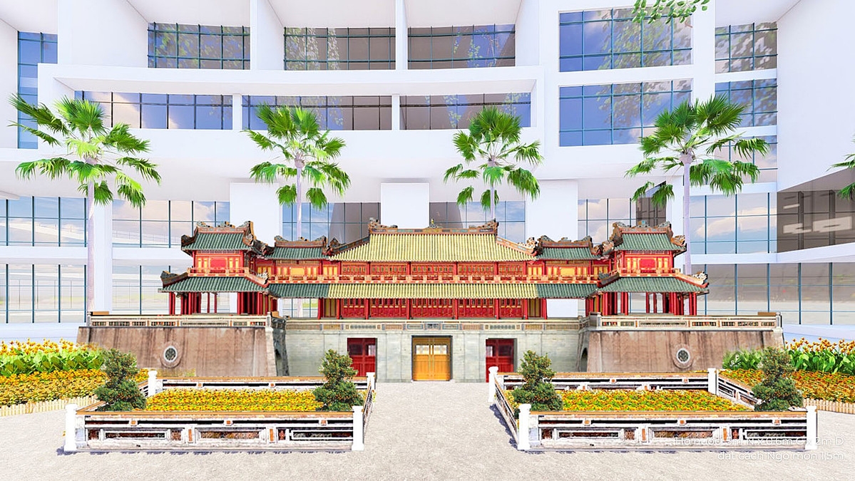 Tiểu cảnh Ngọ Môn.