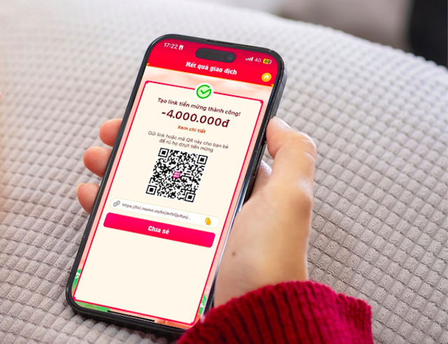 Lì xì online được nhiều ngân hàng, ví điện tử khuyến khích trong dịp Tết