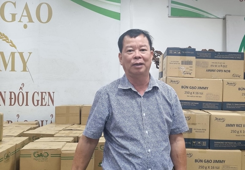 Ông Phan Trọng Tuệ - đại diện Công ty TNHH Gạo Ngon Nhất chi nhánh tại miền Bắc cho rằng, gạo có thương hiệu và chất lượng cao sẽ không phải lo ngại đầu ra.