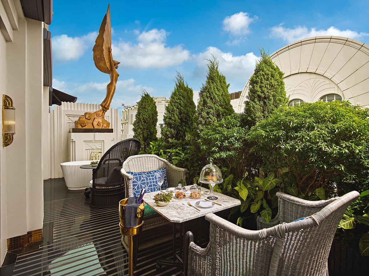 Thiết kế độc đáo bởi kiến trúc sư tài ba Bill Bensley là một trong những ưu điểm khiến Capella Hanoi tạo dấu ấn với các thẩm định viên của Forbes Travel Guide.