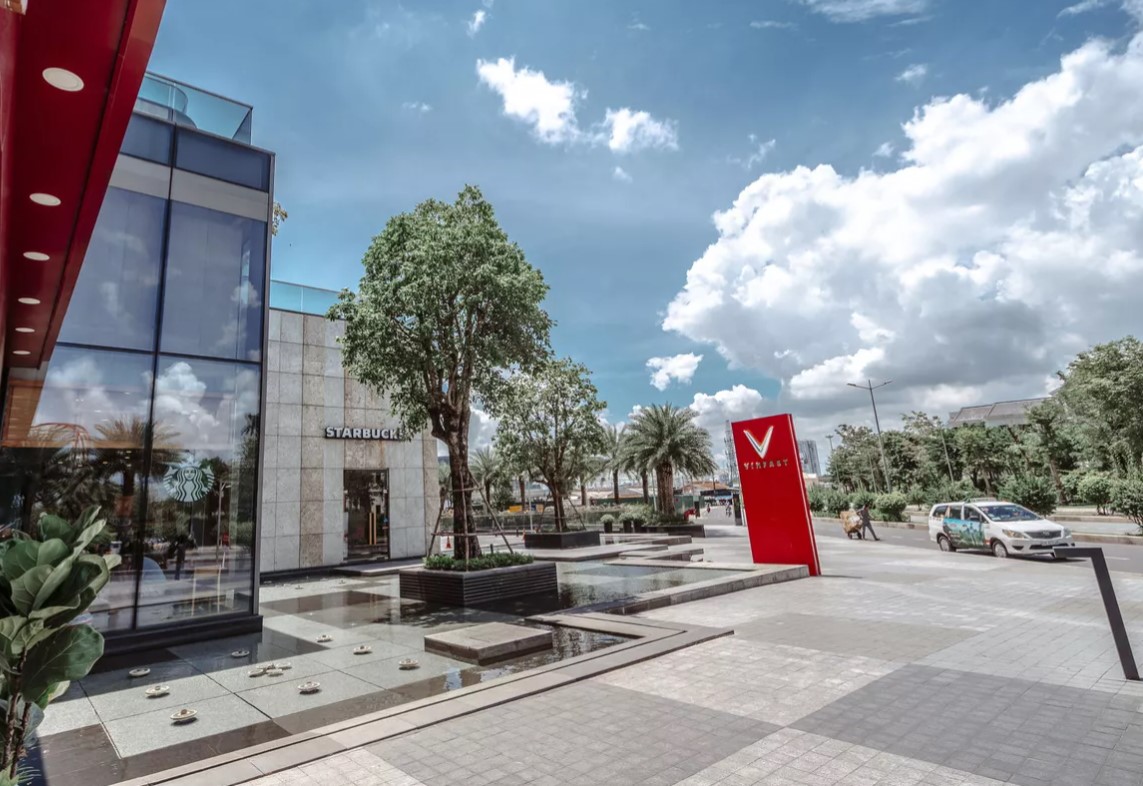 Một hệ thống trạm sạc của V-Green.