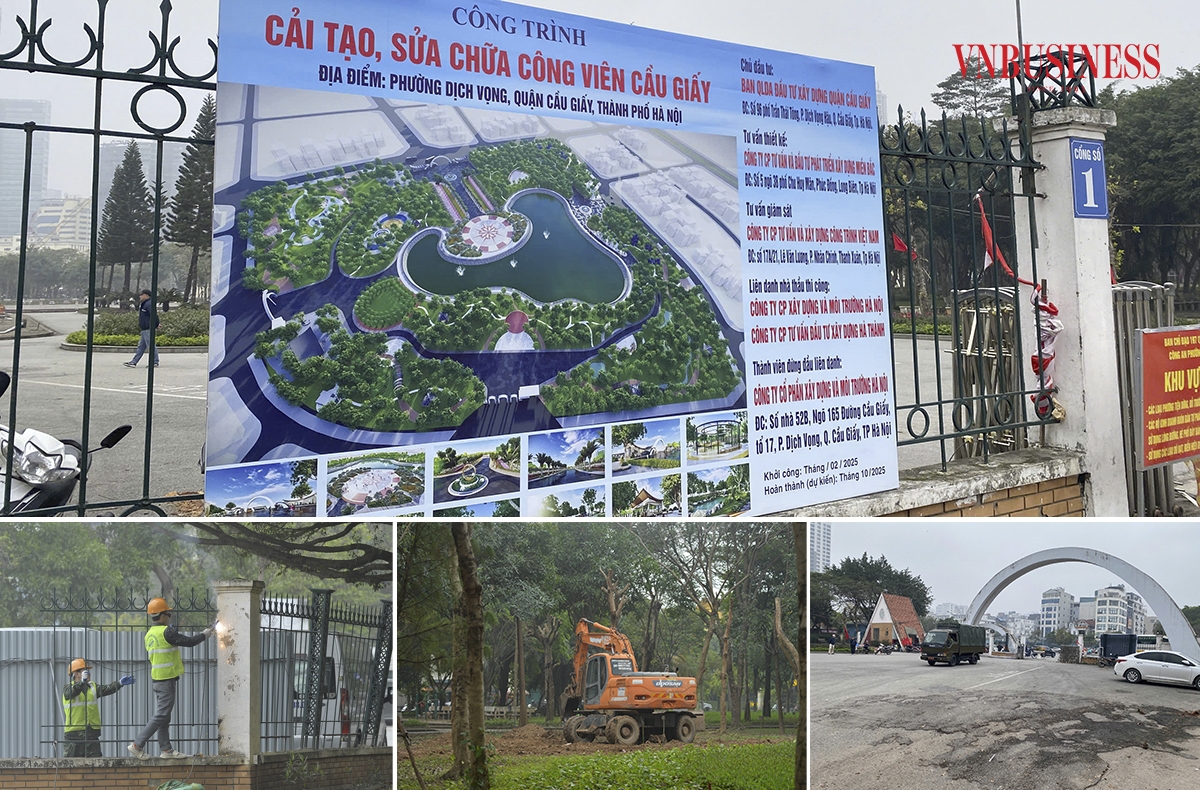 Dự án cải tạo, sửa chữa công viên Cầu Giấy được UBND quận Cầu Giấy phê duyệt thiết kế xây dựng sau thiết kế cơ sở &lpar;thiết kế bản vẽ thi công – dự toán&rpar; với tổng mức đầu tư là 66 tỷ 280 triệu đồng.