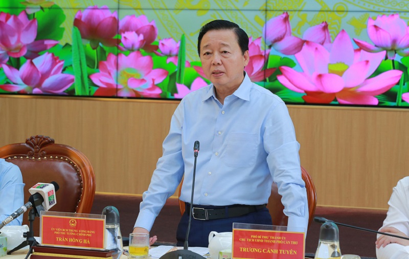 Phó Thủ tướng Trần Hồng Hà đã gợi ý các giải pháp đảm bảo an ninh lương thực và xuất khẩu gạo.