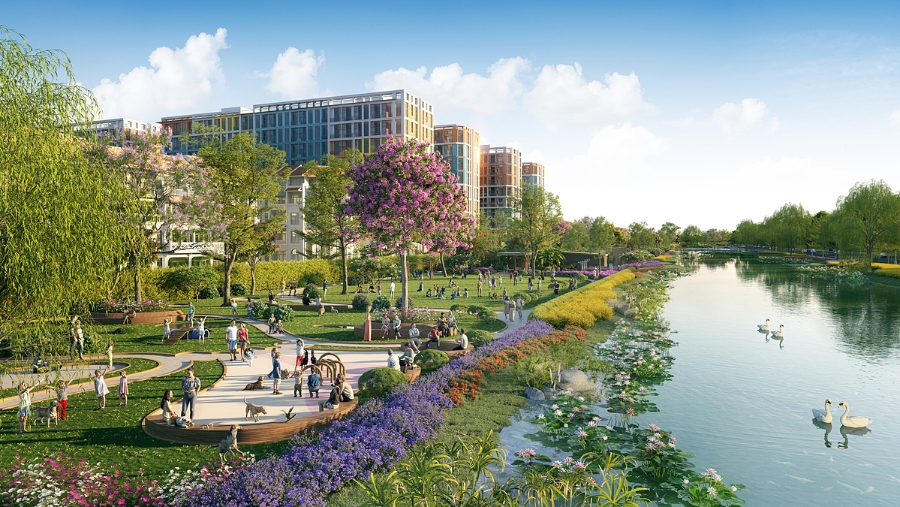 8 tòa căn hộ Art Residence với thiết kế tối ưu không gian gây chú ý ngay từ khi ra mắt &lpar;Ảnh phối cảnh minh họa: Sun Property&rpar;.