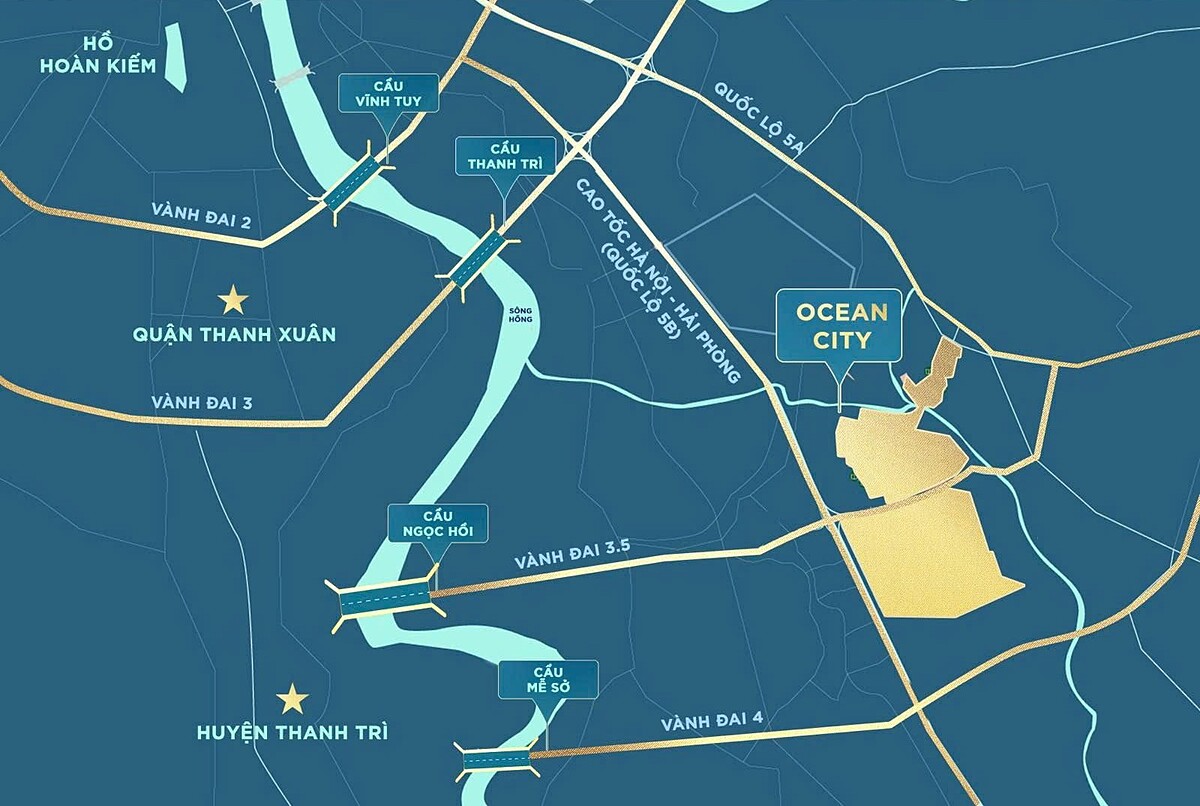 Hệ thống hạ tầng nghìn tỷ phía Đông tạo đà tăng trưởng mạnh mẽ cho BĐS Ocean City.