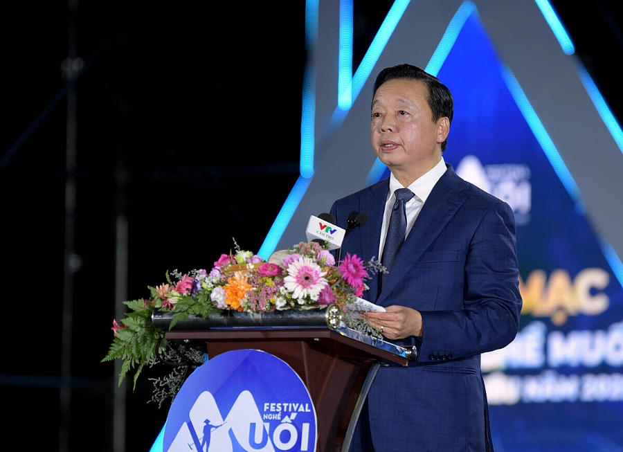 Phó Thủ tướng Chính phủ – Trần Hồng Hà phát biểu tại Lễ khai mạc Festival nghề Muối Việt Nam - Bạc Liêu 2025.