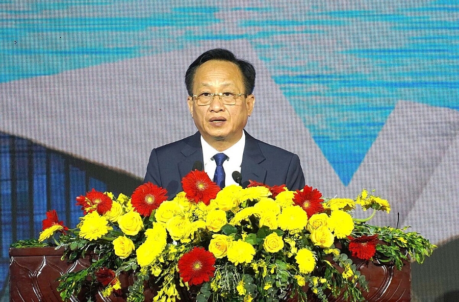Chủ tịch UBND tỉnh Bạc Liêu - Phạm Văn Thiều phát biểu tại Hội nghị Xúc tiến đầu tư 2025.