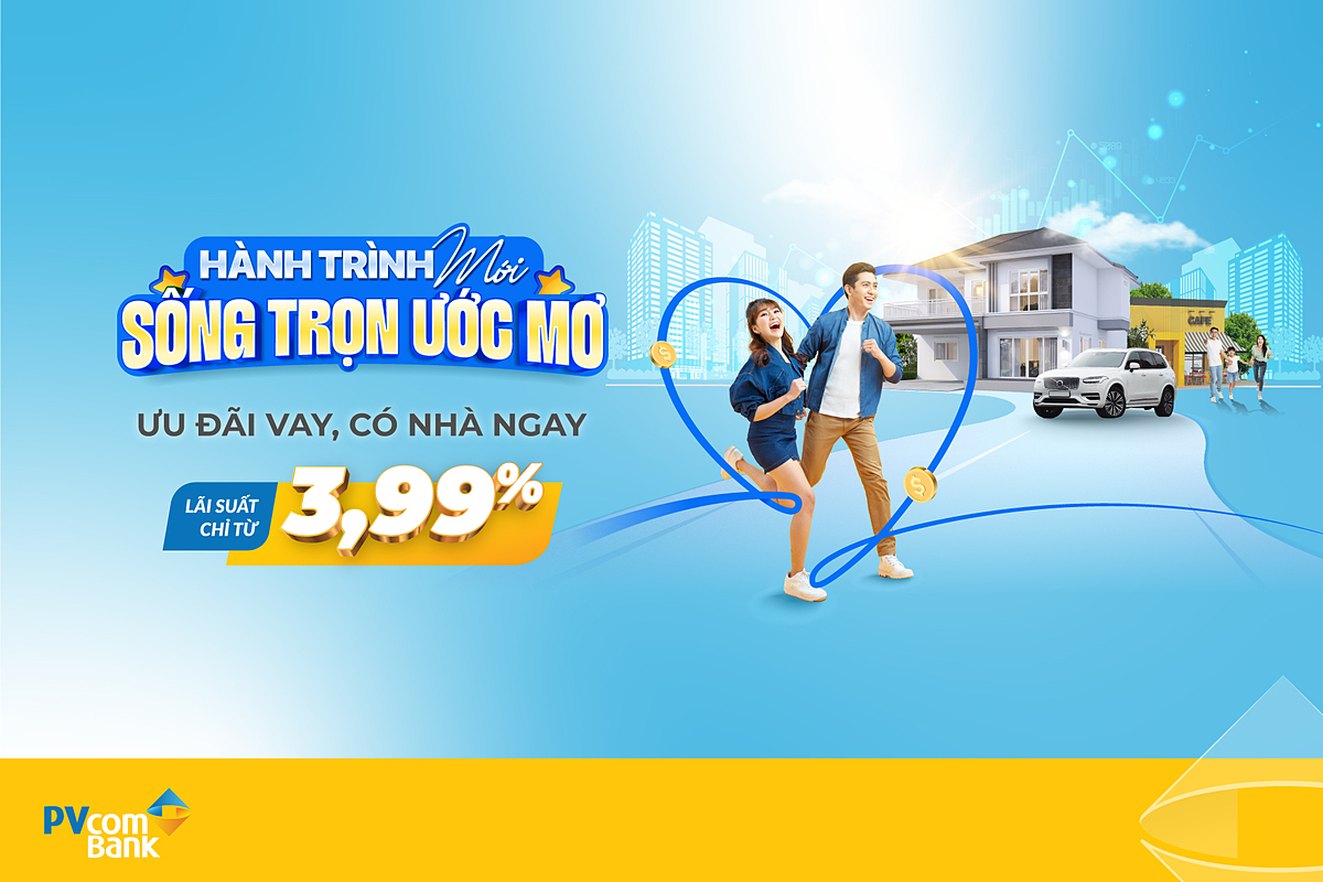 PVcomBank triển khai gói tín dụng ưu đãi với lãi suất dưới 4%/năm.