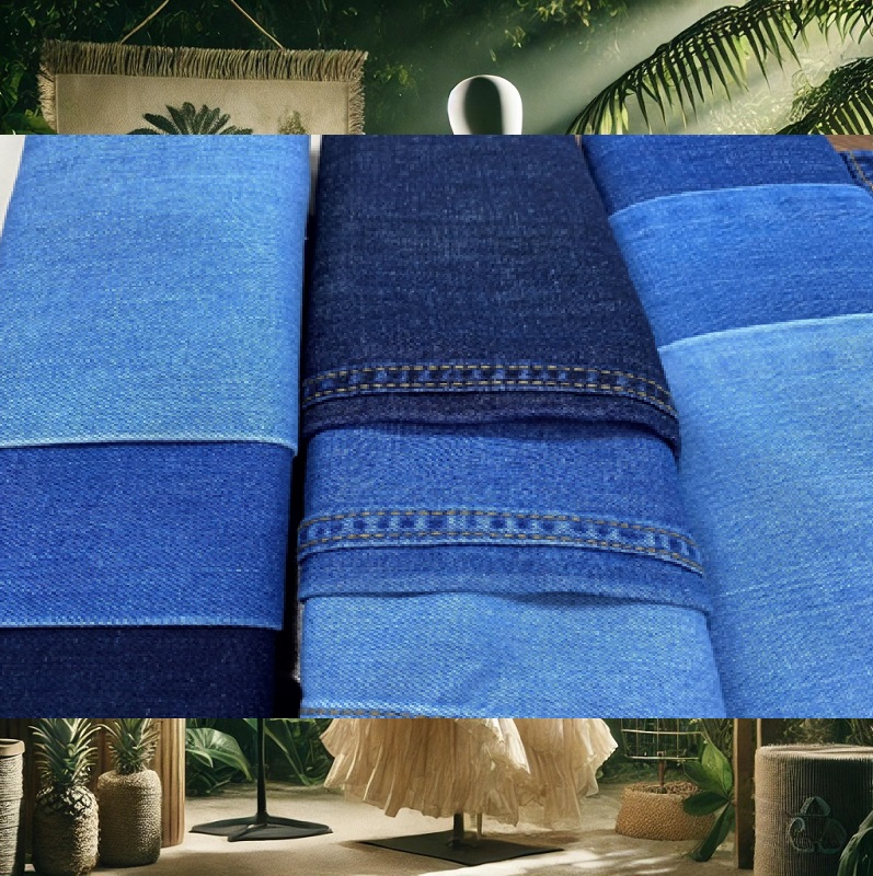 Sản phẩm vải bò được sản xuất từ lá dứa.