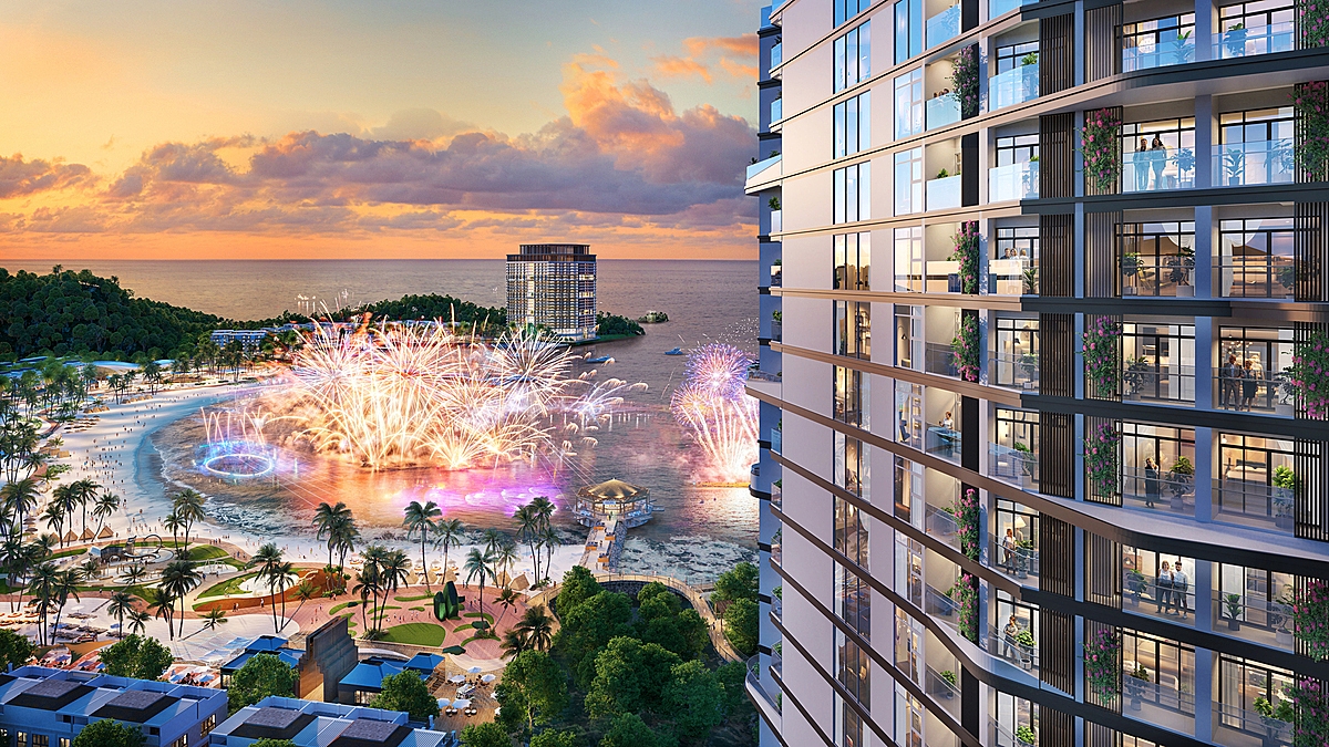 Các tòa căn hộ cao tầng với thiết kế ban công tinh tế, sang trọng &lpar;Ảnh: Sun Property&rpar;