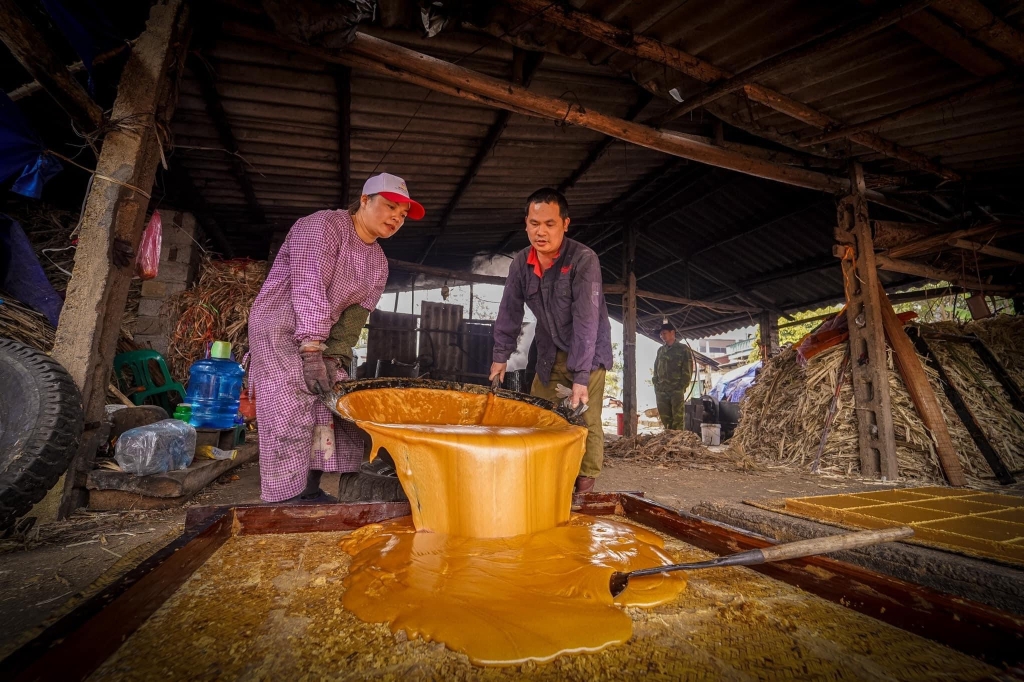 Phát triển nghề làm đường phên giúp người dân nâng cao thu nhập, giảm nghèo.