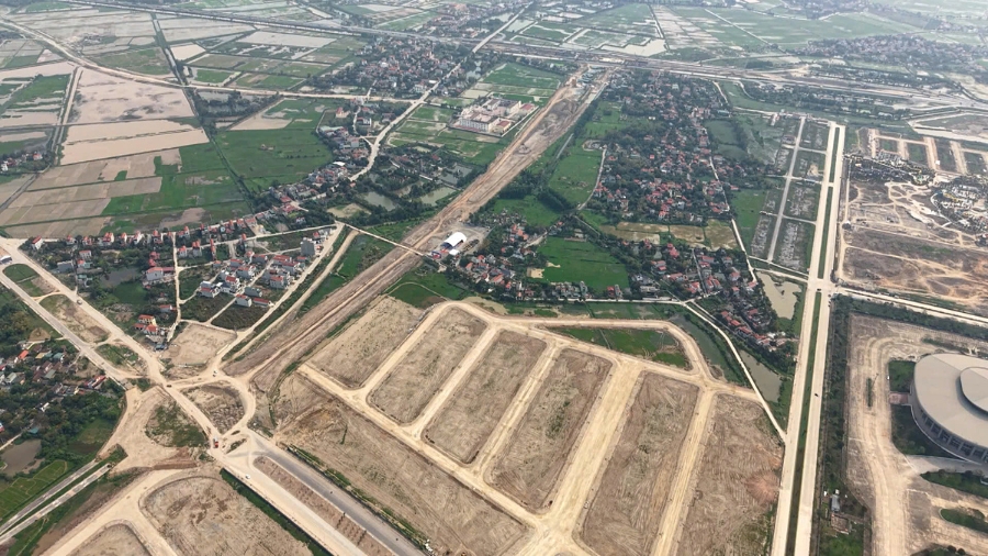 Toàn bộ diện tích khu đại học Nam Cao đã được GPMB để triển khai dự án Ảnh: Bình Minh