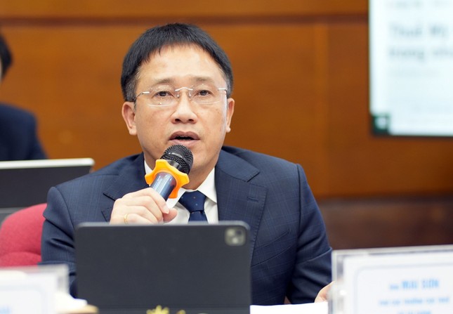 Ông Mai Sơn, Phó cục trưởng Cục Thuế, Bộ Tài chính nói về hành động của ngành thuế trước tác động của thuế quan Mỹ.