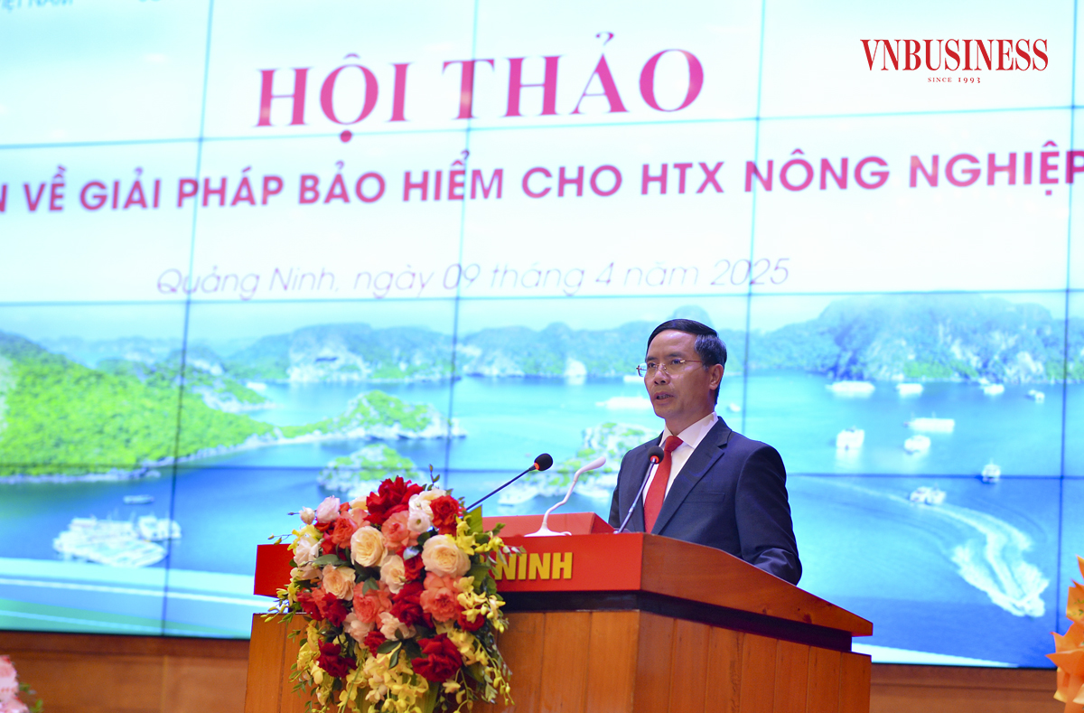 Ông Phạm Đức Ấn - Chủ tịch UBND tỉnh Quảng Ninh đánh giá cao thành tựu đạt được của các HTX trên địa bàn, đồng thời nhấn mạnh tầm quan trọng của phát triển bảo hiểm cho HTX nông nghiệp.