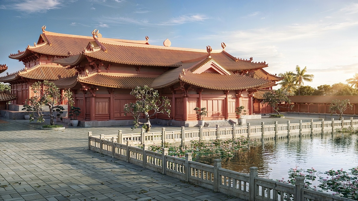 Các công trình kiến trúc xưa được tái hiện công phu tại Sun Legacy City giúp du khách hòa mình vào bức tranh lịch sử sống động và cảm nhận sâu sắc dòng chảy tinh hoa văn hóa dân tộc.