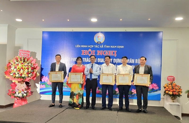 Nhiều tập thể, cá nhân trong khu vực kinh tế hợp tác, HTX của tỉnh Nam Định đã được nhận Bằng khen của Liên minh HTX Việt Nam.