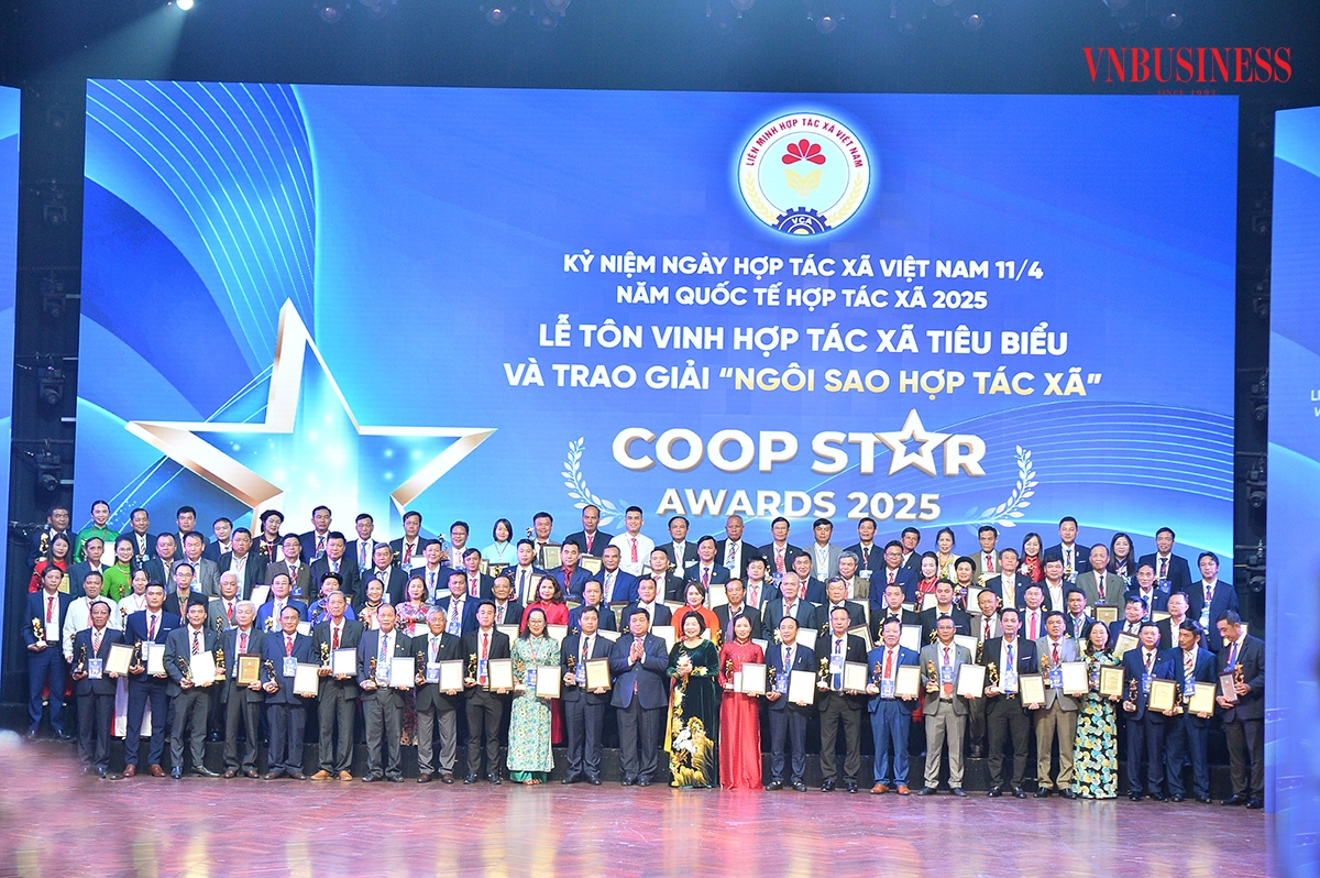 45 HTX phi nông nghiệp giành giải Ngôi sao HTX năm 2025.