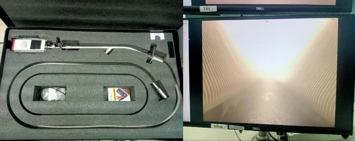 Tempvision và camera giám sát buồng lửa. Ảnh: Nghi Sơn.