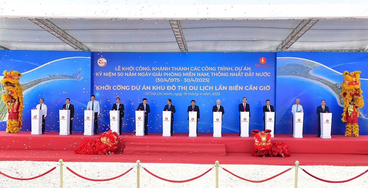 Khu đô thị du lịch lấn biển Cần Giờ - Vinhomes Green Paradise chính thức bấm nút khởi công.