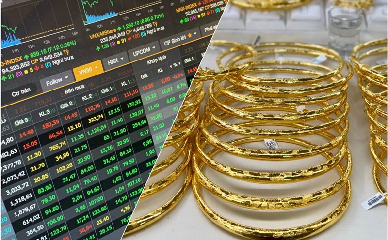 Nhà đầu tư có thể tập trung chốt lời vàng và chuyển dần sang chứng khoán, vốn đang rẻ hơn.