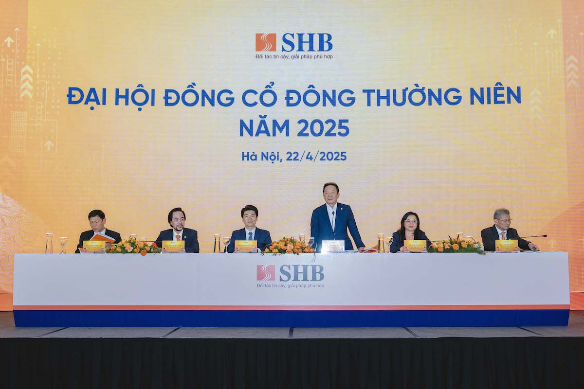 Chiều ngày 22/4, SHB tổ chức đại hội đồng cổ đông thường niên năm 2025 nhằm thông qua kế hoạch kinh doanh năm 2025.