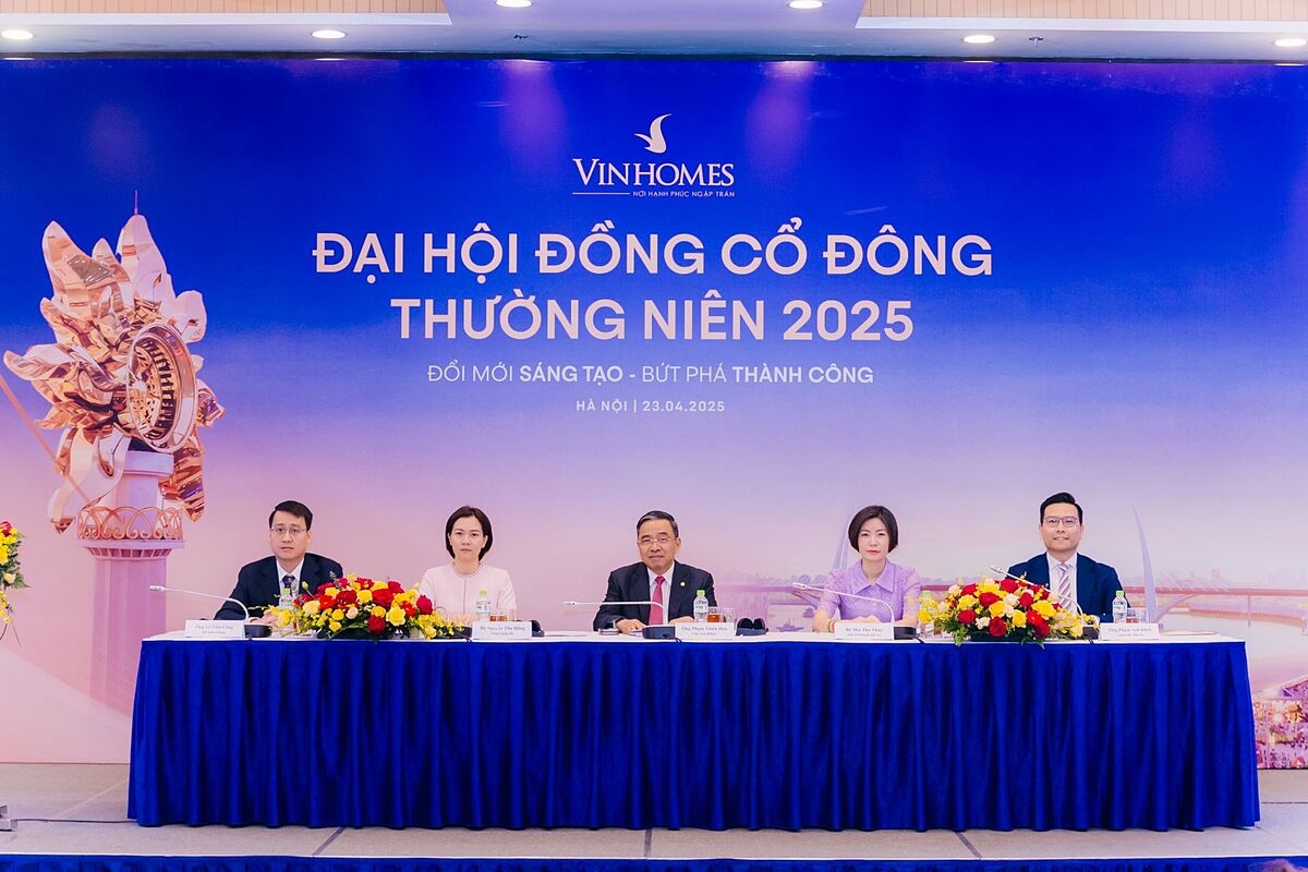 Ngày 23/04/2025, Công ty Cổ phần Vinhomes tổ chức thành công Đại hội đồng Cổ đông Thường niên năm 2025.