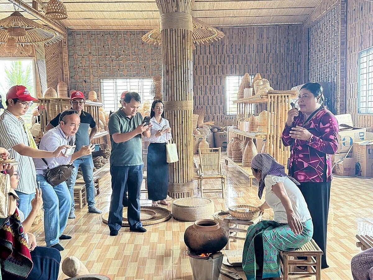 HTX mây tre đan Thủy Tuyết đang đẩy mạnh phát triển nghề thủ công kết hợp du lịch để nâng cao giá trị kinh tế cho người dân.