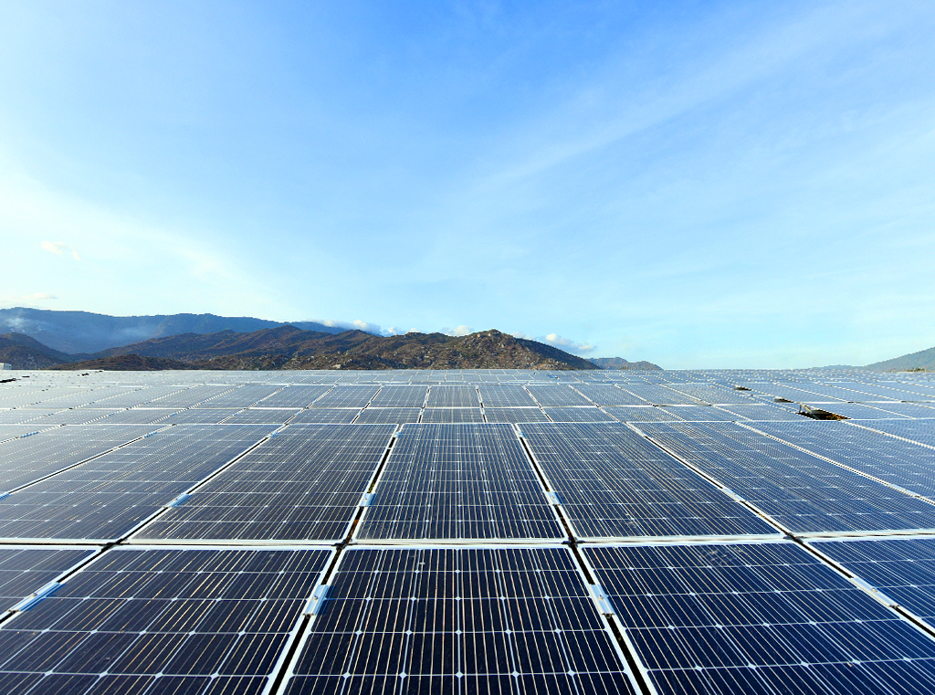 Dự án điện mặt trời của Trung Nam tại Ninh Thuận. &lpar;Ảnh: Trung Nam Group&rpar;.