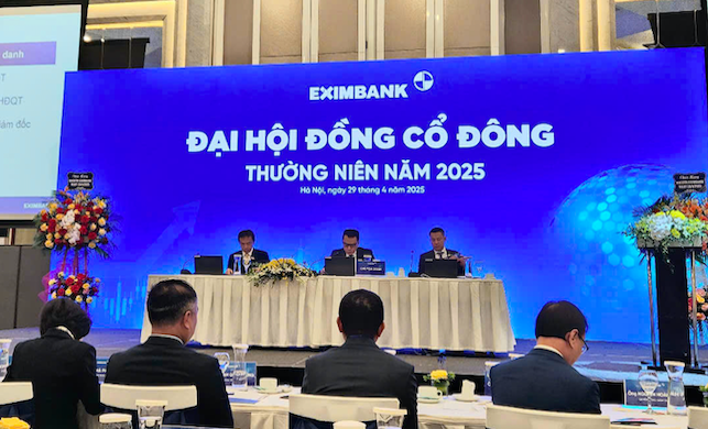 Ngày 29/4, Eximbank tổ chức ĐHĐCĐ thường niên 2025
