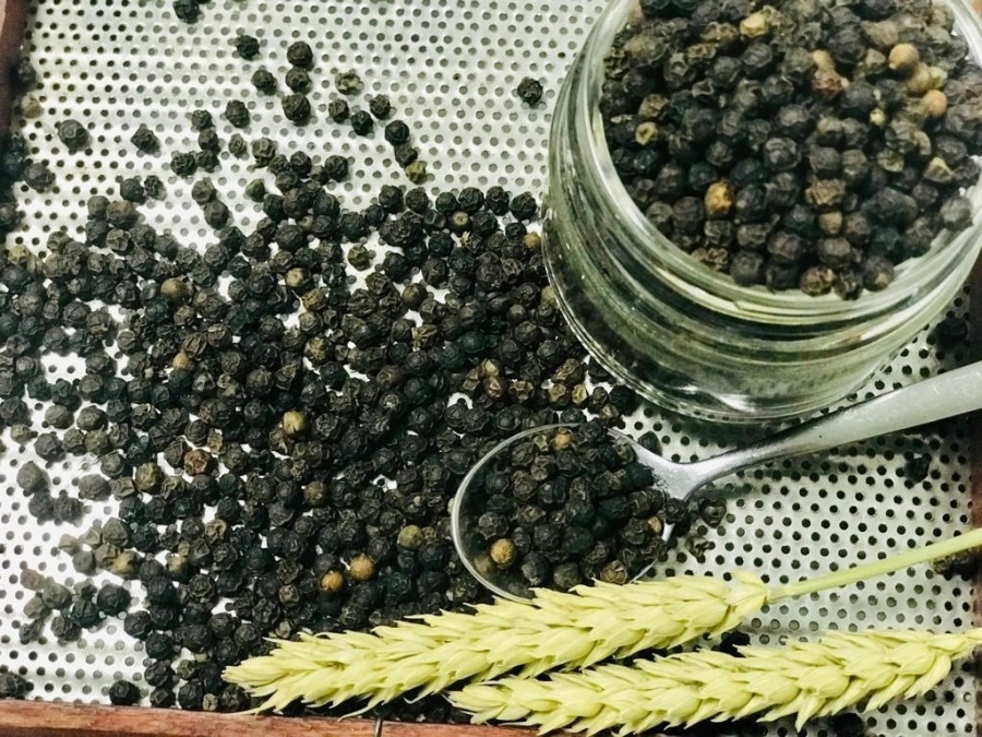 Giá tiêu giảm rải rác ở một vài vùng trồng.