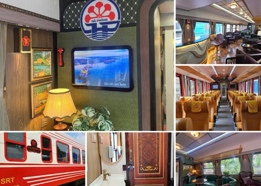Từ 10/5, tàu Hoa Phượng đỏ hạng sang đầu tiên tuyến Hà Nội - Hải Phòng chính thức vận hành.