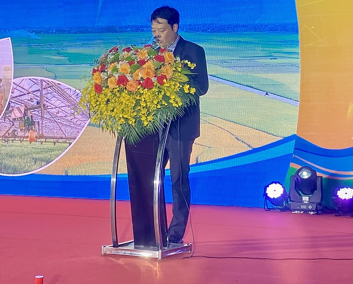 Ông Bùi Quang Hưng, Phó Cục trưởng Cục Xúc tiến Thương mại &lpar;Bộ Công Thương&rpar; phát biểu