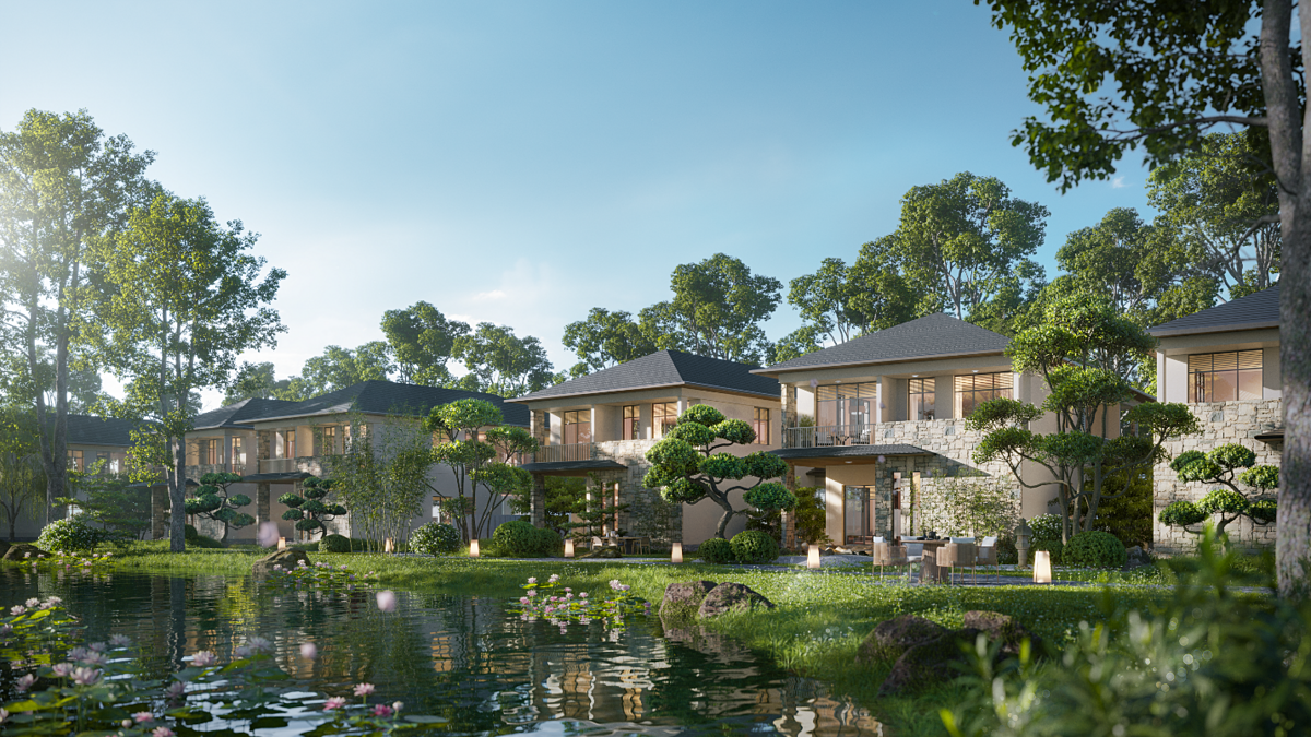 Nét văn hóa Nhật Bản trong thiết kế biệt thự Onsen Village.