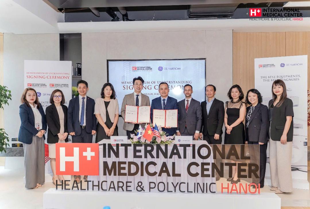GE HealthCare và H PLUS International Medical Center ký kết Biên bản ghi nhớ hợp tác trong lĩnh vực đào tạo y tế.