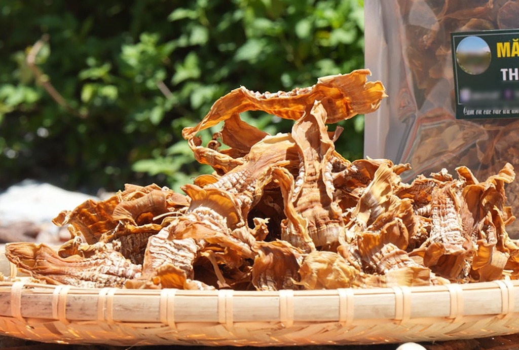 Sản phẩm măng nứa khô của HTX Nông nghiệp La Dêê đạt chuẩn OCOP 3 sao.