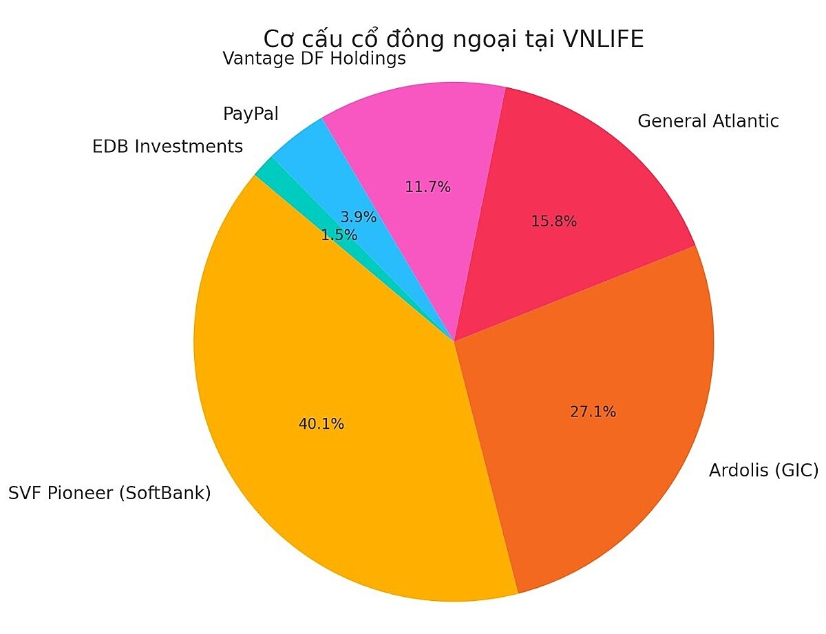 Cơ cấu cổ đông ngoại tại VNLIFE