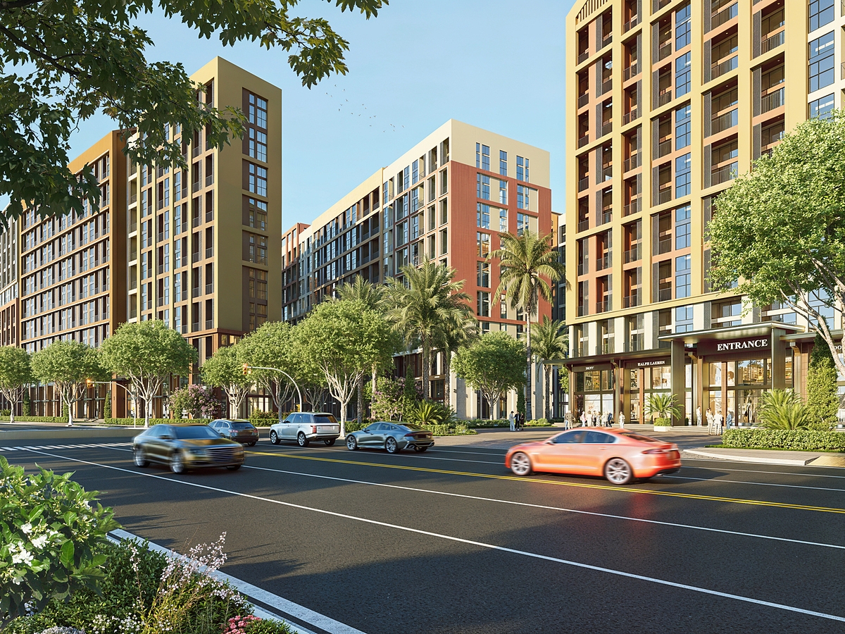 Shophouse khối đế với thiết kế chiều cao lên tới 7m &lpar;Ảnh: Sun Property&rpar;