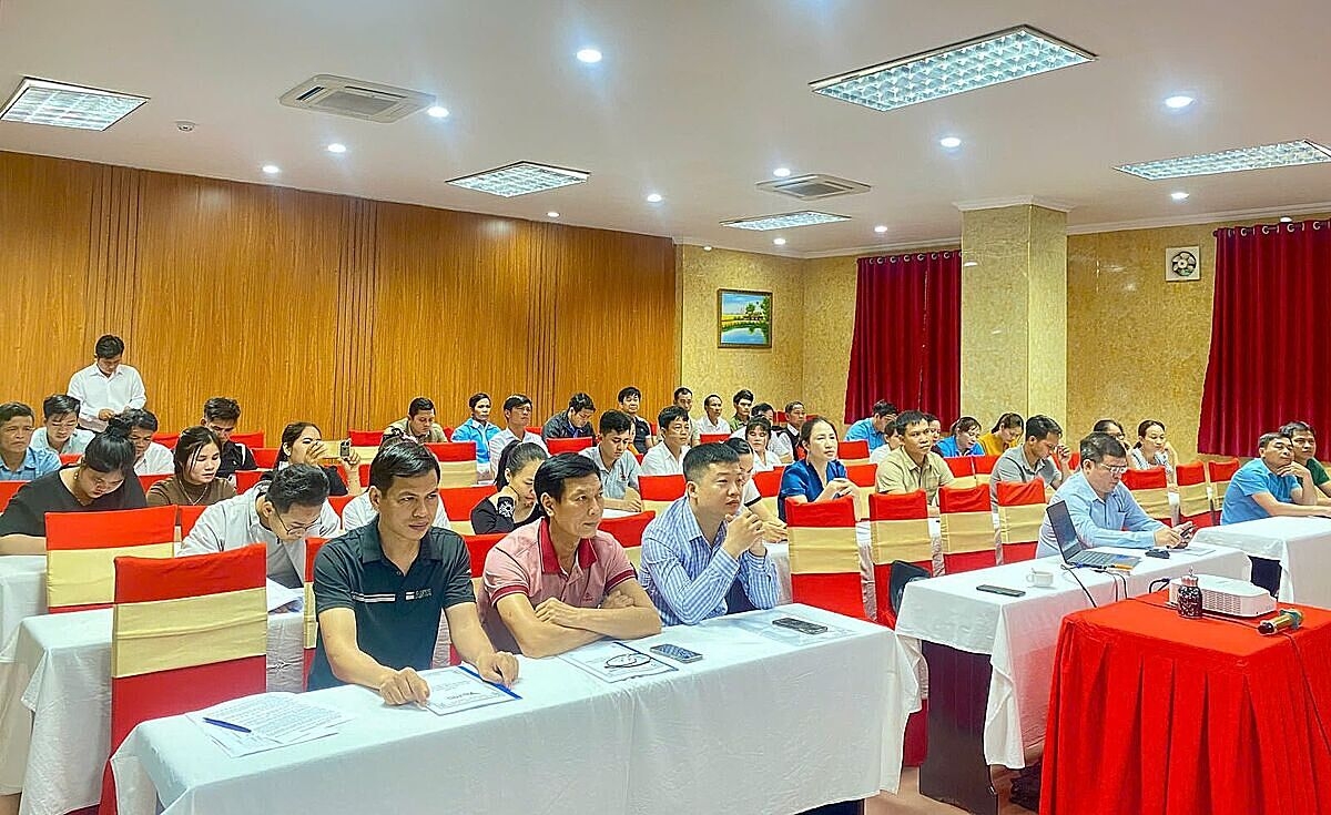 Lớp tập huấn về TMĐT do Liên minh tỉnh phối hợp với Trung tâm Xúc tiến thương mại và Đầu tư, Viện Khoa học Công nghệ và Môi trường tổ chức.