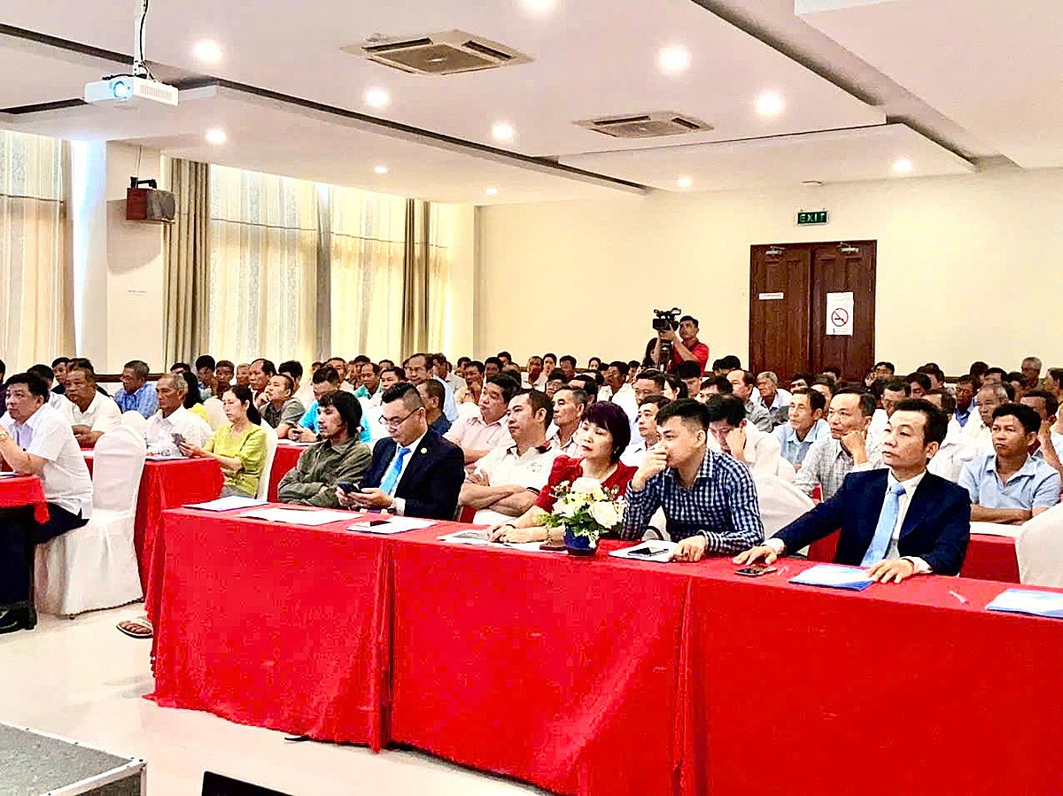 Lớp tập huấn thu hút đông đảo HTX tham gia.