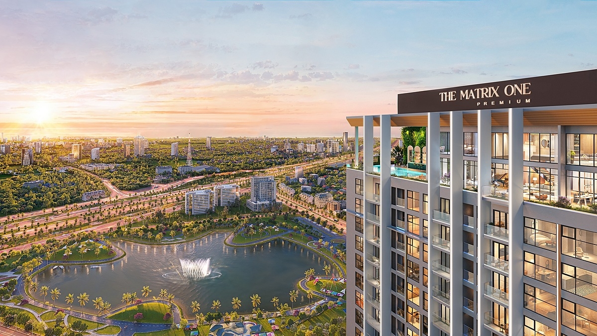 Tầm view công viên 14ha, “view xanh” vĩnh cửu trở thành đặc quyền hiếm có của cư dân The Matrix One Premium.