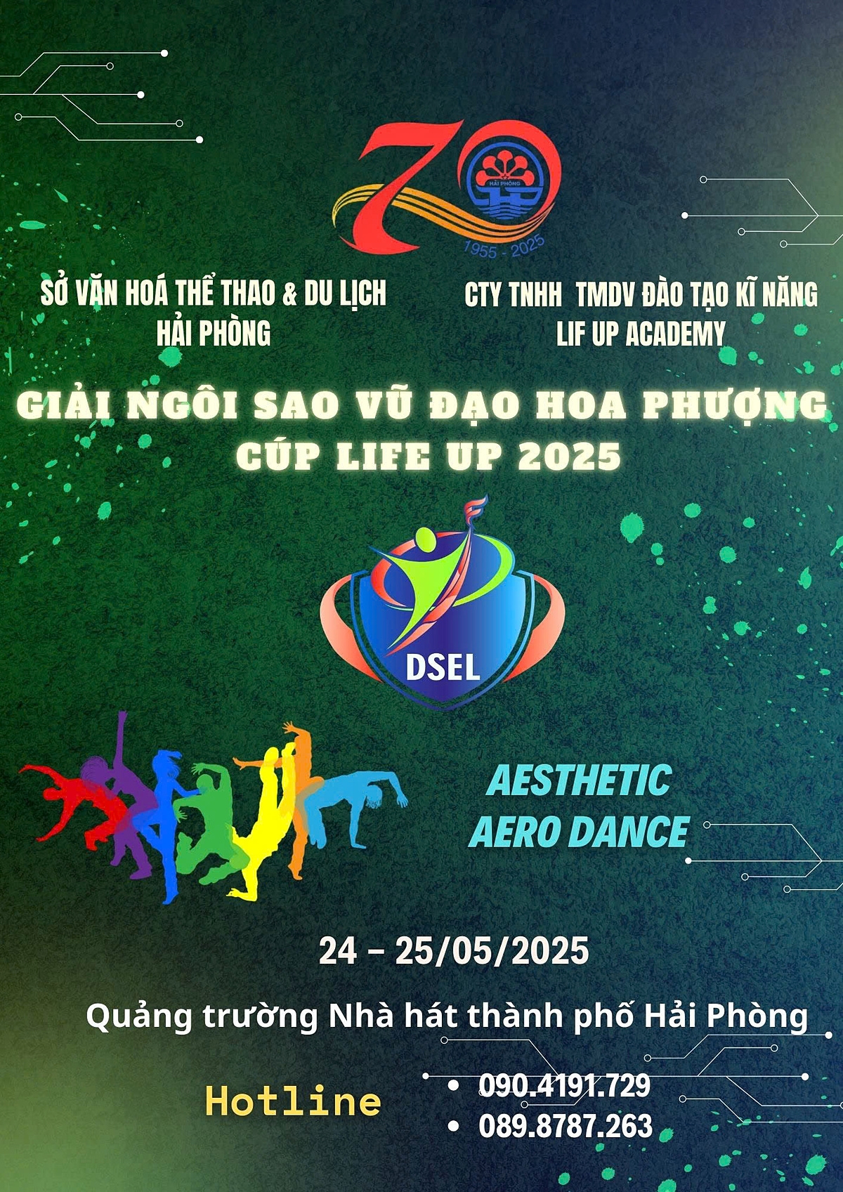 Giải Ngôi sao vũ đạo Hoa phượng Cúp Life Up 2025 Hải Phòng mở rộng hứa hẹn mở ra phong trào năng khiếu, thể dục, thể thao trong quần chúng nhân dân thành phố và các tỉnh lân cận.