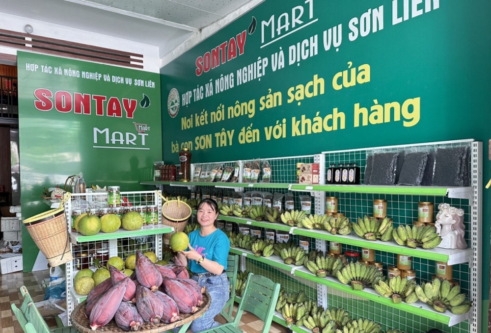 Kết nối đưa nông sản sạch của huyện Sơn Tây đến với khách hàng.