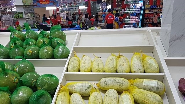 Bí xanh Tìa Dình vào được siêu thị nhờ đẩy mạnh chuyển đổi số.