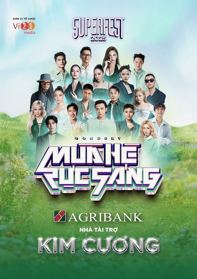Agribank là nhà tài trợ kim cương cho Superfest - sự kiện âm nhạc đình đám nhất năm 2025 dự kiến sẽ diễn ra vào ngày 19/7/2025 tại Quảng trường Sun Carnival Hạ Long, tỉnh Quảng Ninh.