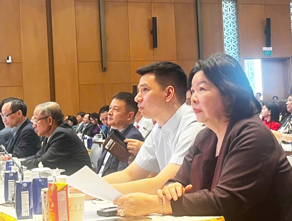 Chủ tịch Liên minh HTX Việt Nam - Cao Xuân Thu Vân tại Tọa đàm ngày 31/5/2025.