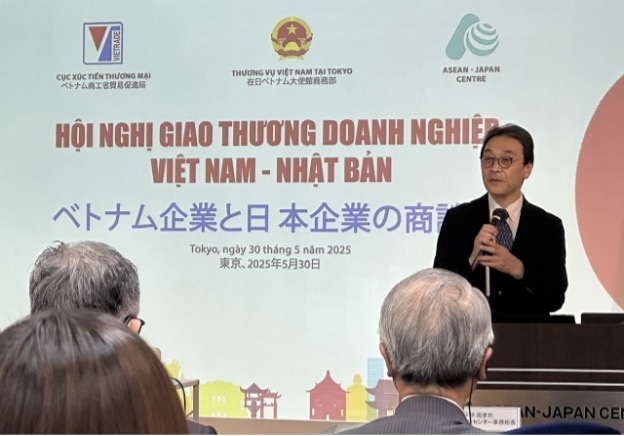 Ông Kunihiko Hirabayashi, Tổng Thư ký Trung tâm ASEAN – Nhật Bản &lpar;AJC&rpar; chia sẻ về những lĩnh vực mới còn nhiều dư địa hợp tác cho doanh nghiệp hai nước.