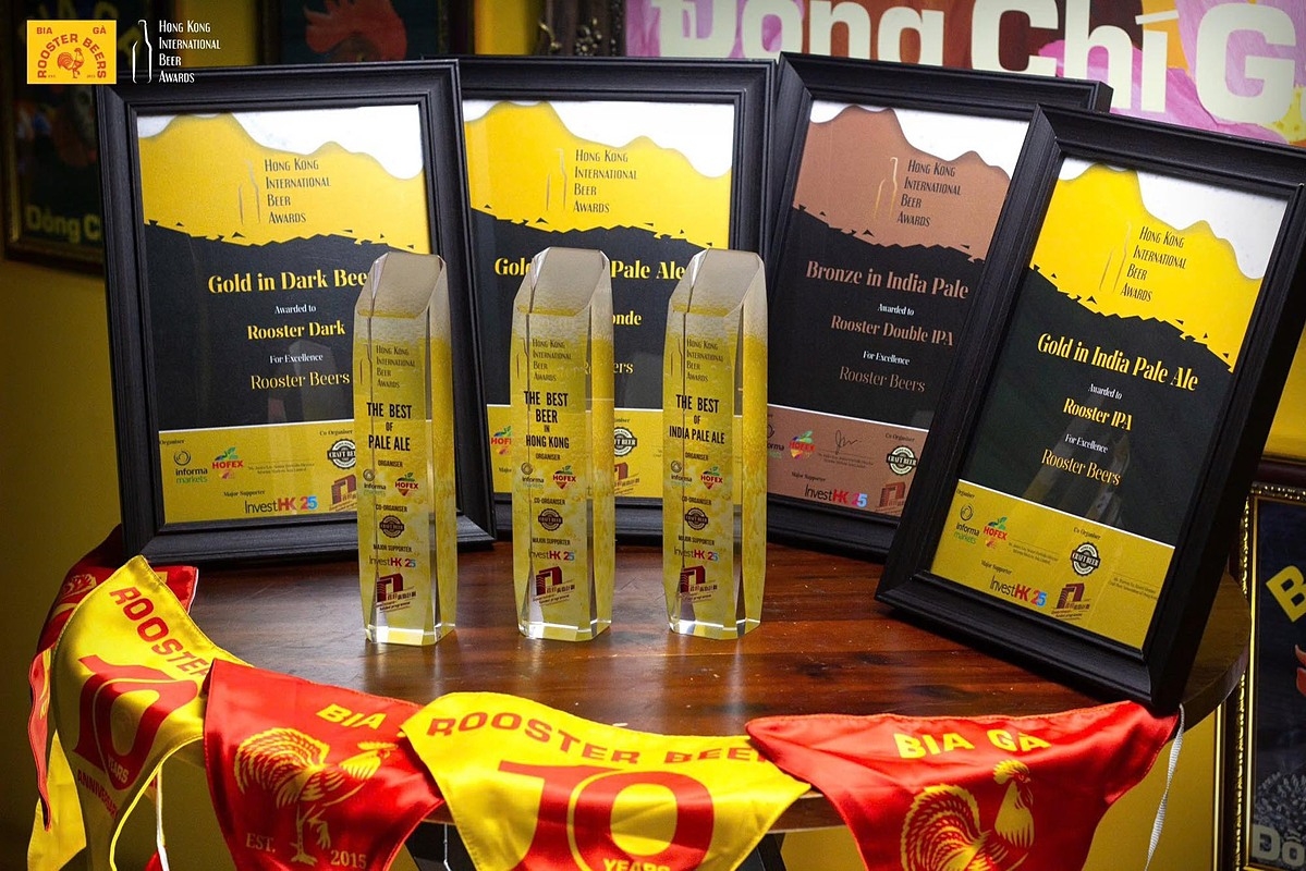 Rooster Beers mang về 5 giải thưởng tại Hong Kong International Be.